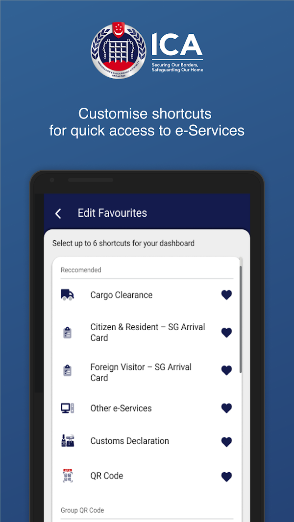 Comparison of MyICA mobile app versus ICA website for Singapore Arrival Card submission